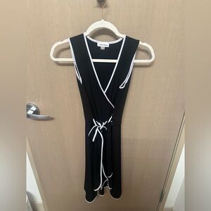 Calvin Klein Black Wrap Dress size 2 great condition